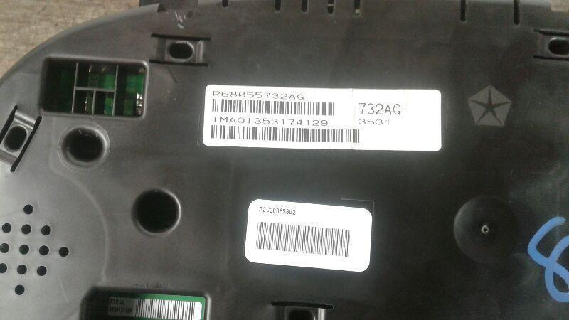 12 2012 Dodge Caravan Instrument Cluster Kph 68055732AG