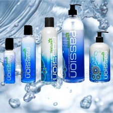 NEW Passion Natural Water Based Lubricant .25oz 2oz 4oz 8oz 16oz 34oz Lube