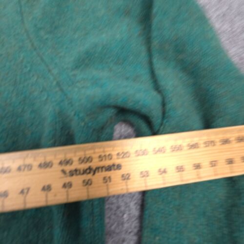 Uniqlo Jumper Womens MEDIUM Green Wool Knit Long Sleeve Crew Neck Sweater Size M - Picture 7 of 9