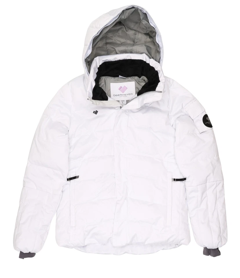 Top aislante Obermeyer 301389 para niñas, blanco talla L Foto 2 de 3