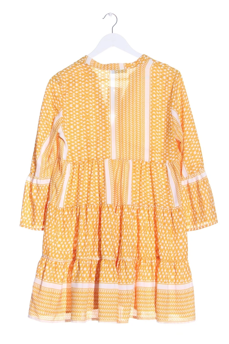 ONLY Robe volants Dames T 38 orange clair blanc style