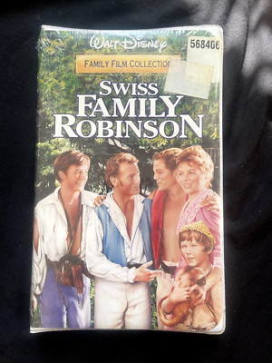 Walt Disney Film Classics Swiss Family Robinson VHS Tape Clamshell NEW ...
