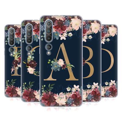 OFFICIAL NATURE MAGICK FLORAL MONOGRAM GOLD NAVY SOFT GEL CASE FOR XIAOMI PHONES