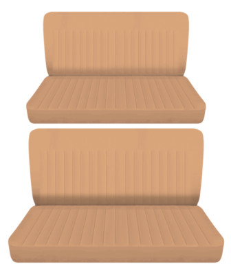 Fits 1948 Buick Special 4 door sedan Front and Rear bench seat covers tan