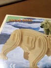 Woodcraft Construction Kit 3D Polar Bear Puzzle 46 Pieces New Sealed — photo 4
