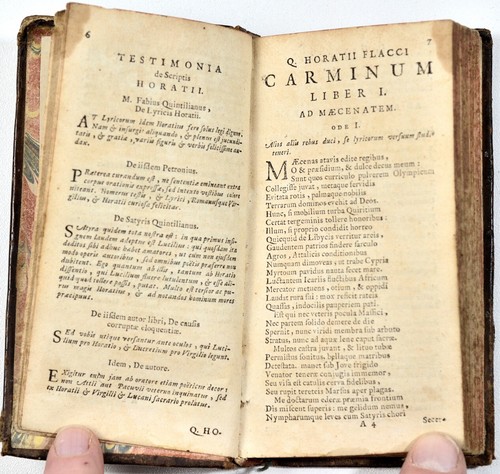 Horace, QUINTUS HORATIUS FLACCUS - DANIEL HEINSIUS. Elzevir 1676 - Picture 3 of 4