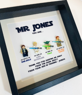 Personalized Star Wars Thank You Frame – Teacher Christmas Gift, Wooden 27cm Square 4 thumbnail image