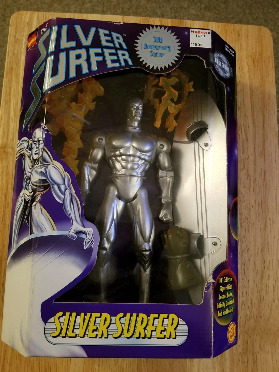 MARVEL TOYBIZ SILVER SURFER 10 INCH ACTION FIGURE 1997 30 ANNIV
