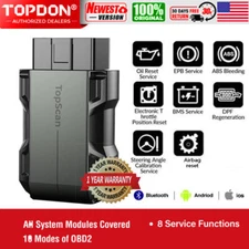 TOPDON TopScan Wireless OBD2 Scanner Full System Code Reader Diagnostic Tool 
