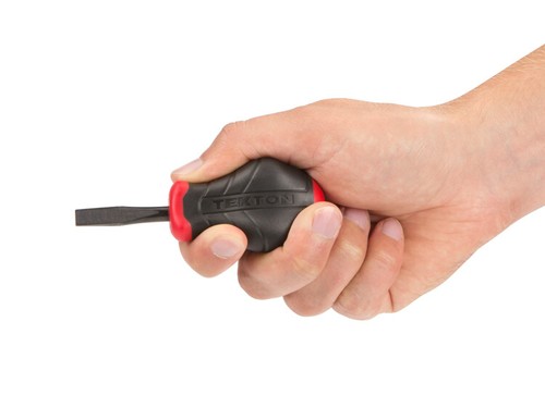 TEKTON 26621 1/4-Inch Slotted by 1-1/2-Inch Stubby Screwdriver - Picture 3 of 7