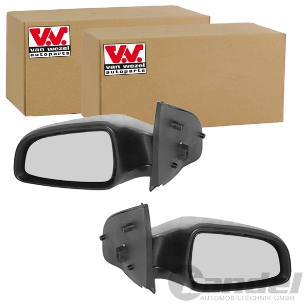 2X VAN Wezel AußEnspiegel Grundiert Links+Rechts Passend FüR Opel Astra |-image
