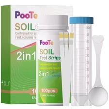 Soil pH Test Kits - 2 in 1 Soil Testing Kits with Test Tube - 100 Pcs Profess...