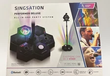 Singsation Performer Deluxe All-in-One Bluetooth Karaoke Party System w Voice FX