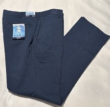 Izod Chinos Mens 34 34 Navy Straight Fit