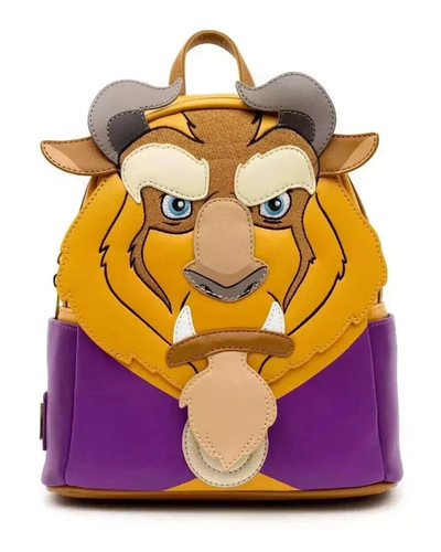 LOUNGEFLY BEAUTY & BEAST WINTER BEAST COSPLAY MINI BACKPACK