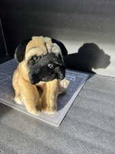 Animal Alley Toys R Us Pug Puppy Dog Tan Black 12in Plush Animal 2000