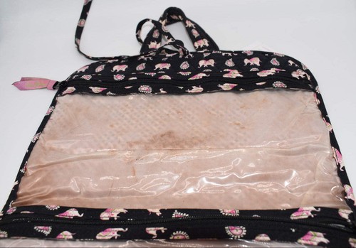 Vera Bradley Travel Cosmetic & Toiletry Organizer in "Pink Elephants" Pattern - Picture 5 of 11