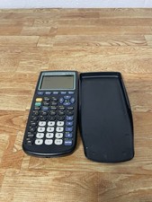 TEXAS INSTRUMENTS TI-83 PLUS GRAPHING CALCULATOR BLACK W/ COVER TESTED