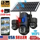 12MP HD Camara De Seguridad Solar Inalambricas Para Exterior Con Vision Nocturna