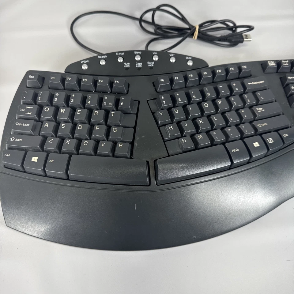 Teclado ergonómico dividido Perixx Periboard-512 diseño ergonómico natural - negro Foto 2 de 4