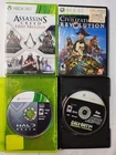 Xbox 360 Games Lot Assassin's Creed Ezio Trilogy, Halo Reach, Call/Duty4 Mod War