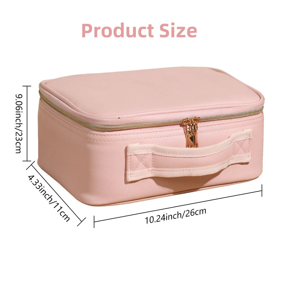 Дорожная косметичка со светодиодной подсветкой зеркало макияж чехол женщин косметический макияж коробка - Изображение 3 из 4