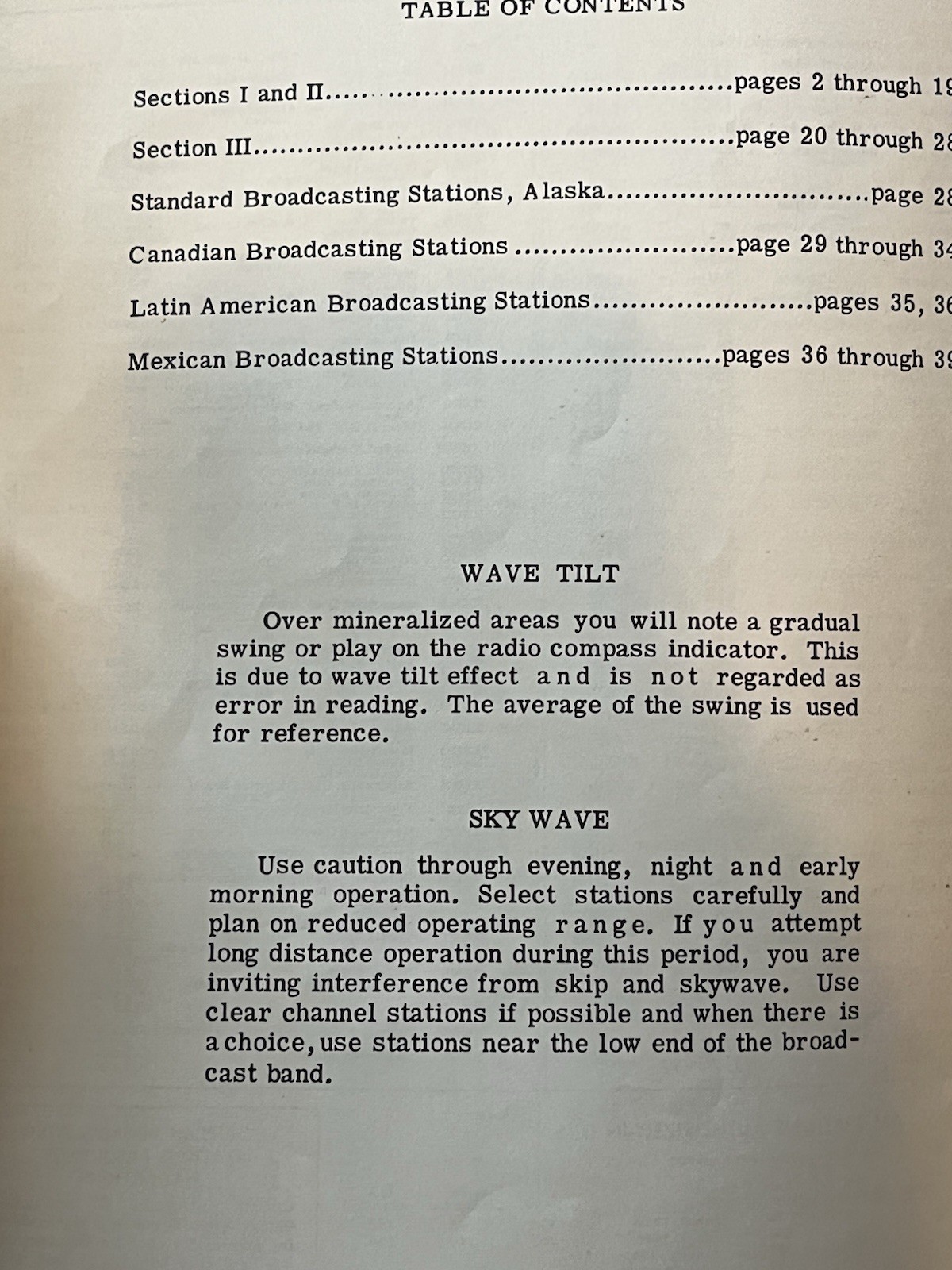 Vintage Standard broadcasting stations Aircraft Specialty Lines Booklet 40 Pages