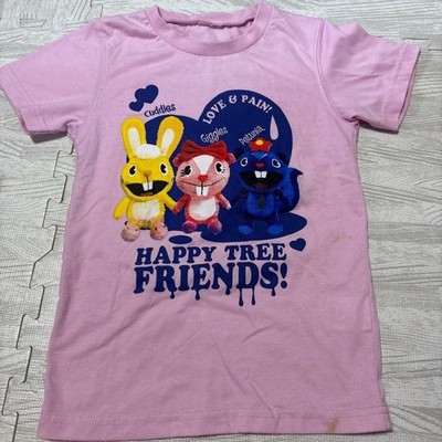 Happy tree friends nutty Funny Cartoon Unisex Tee Gift For Fan S-5XL