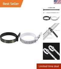 Comfy 1-17 Ring Size Measuring Tool, 2 PCS Durable Finger Sizer for Jewelry