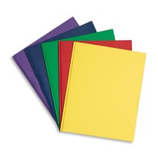 100 Paper Pocket Folders with Prongs, 2 Pocket Folders Bulk 100 Pack, Assorte...