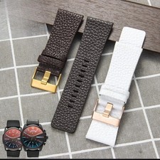 Mens Genuine Leather Watch Band Cowhide Strap 22 24 26 27 28 30 32mm for Diesel