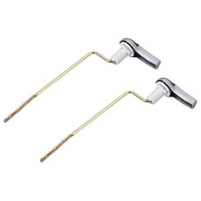 2pcs Toilet Handle Replacement Side Mount Toilet Flush Trip Lever ABS Iron