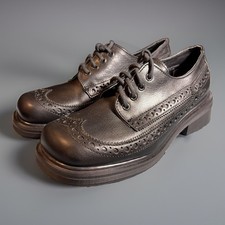 Dr Martens VTG Y2K Chunky Heel Brogues Black Oxfords 9749 Size 8 UK/9 US