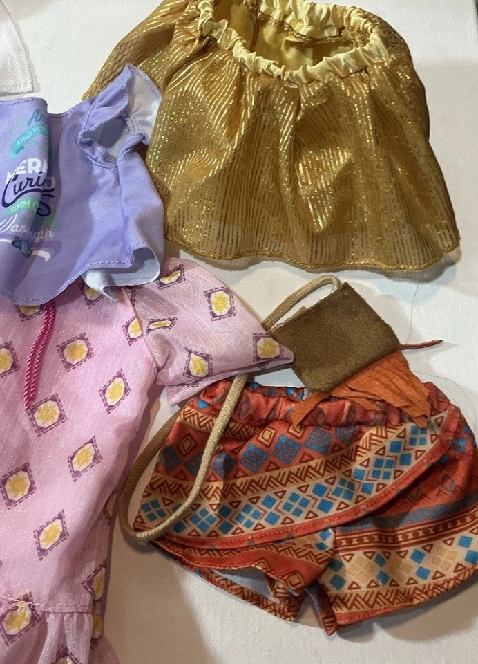 18 In Doll Clothes Lot ILY Disney 4EVER Ariel,min Mouse Jasmine,Rapunzel,pocohan - Image 2 of 4