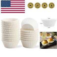 Standard White Cupcake Liners 500 Count, No Smell, Food Grade  Grease-Proof ...