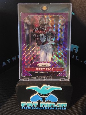 2015 Panini Prizm - Jerry Rice #80 Violet Mosaic Prizm /50