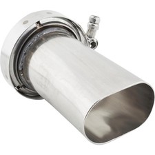 Granatelli 313533 - Exhaust Pipe Adapter V-band 3 Round To Oval