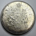 1961 Canadian Silver 50 Cents Half Dollar Coin N64