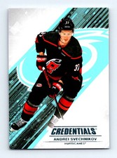 #37 2024-25 Upper Deck Credentials BASE { Andrei Svechnikov Hurricanes