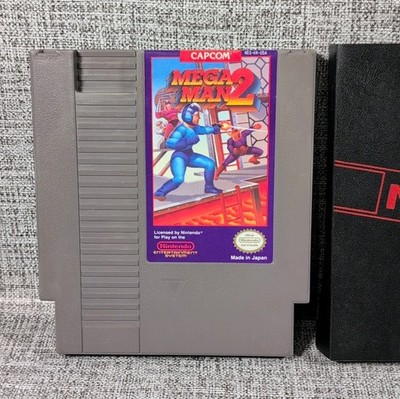Mega Man 2 (Nintendo NES, 1989) Authentic Tested Working W/ Slipcover