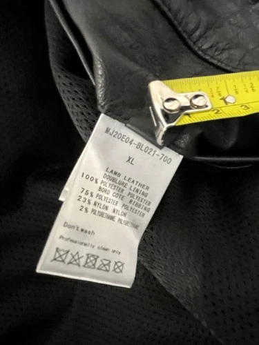 Rare Mastermind Japan MMJ Lambskin Leather Hoodie Size-XL Made in Japan 🇯🇵 image 16