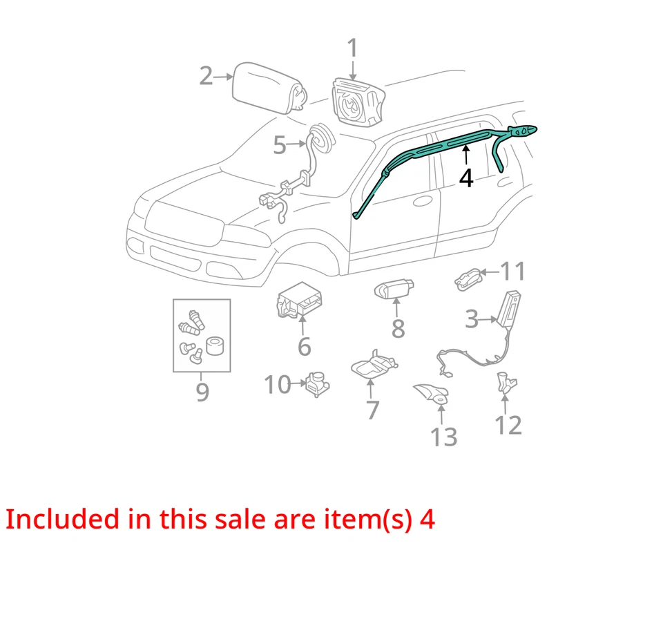 Air Bag Front Excluding Sport Trac Passenger Roof Fits 06-10 EXPLORER 1008245 Foto 3 de 4