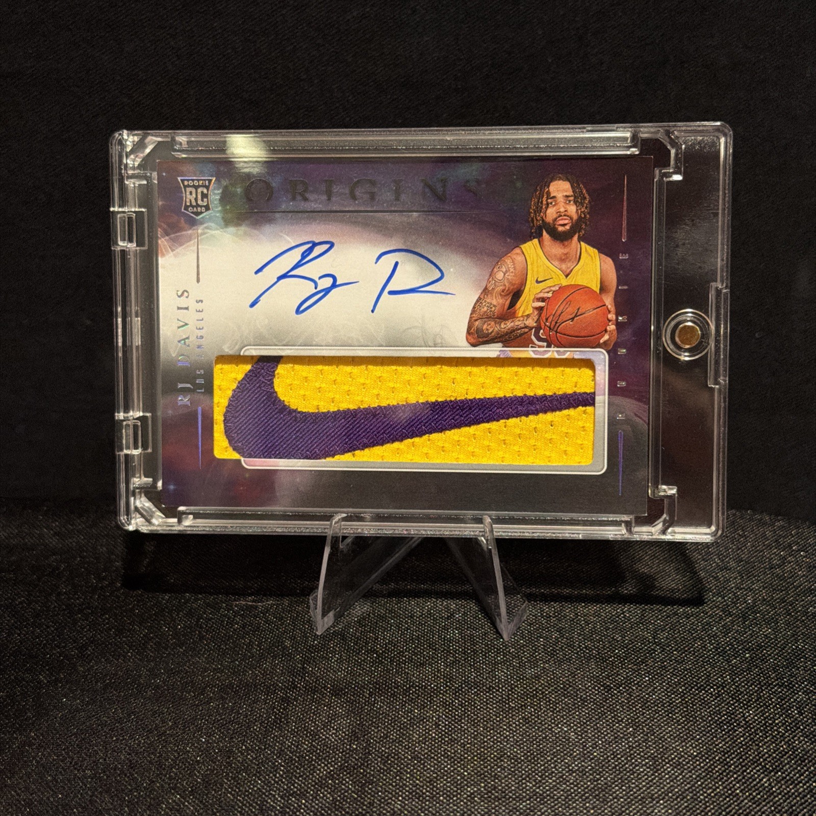 Panini Origins RJ DAVIS ROOKIE PATCH AUTO 1/1!!! Los Angeles Lakers #RJA-RJD