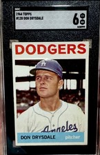 1964 Topps - Don Drysdale #120 SGC 6 Centered