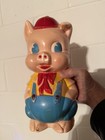 Vintage 1950's Porky Pig Hard Plastic Coin Bank 11" tall — photo 6