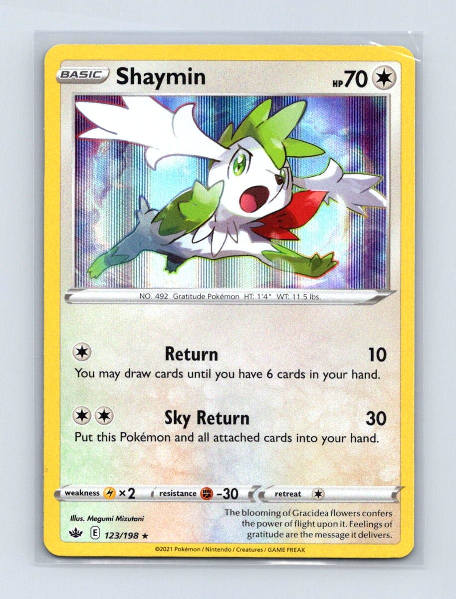 Shaymin 123/198 Holo Rare Chilling Reign Pokemon Holo Lightly Played