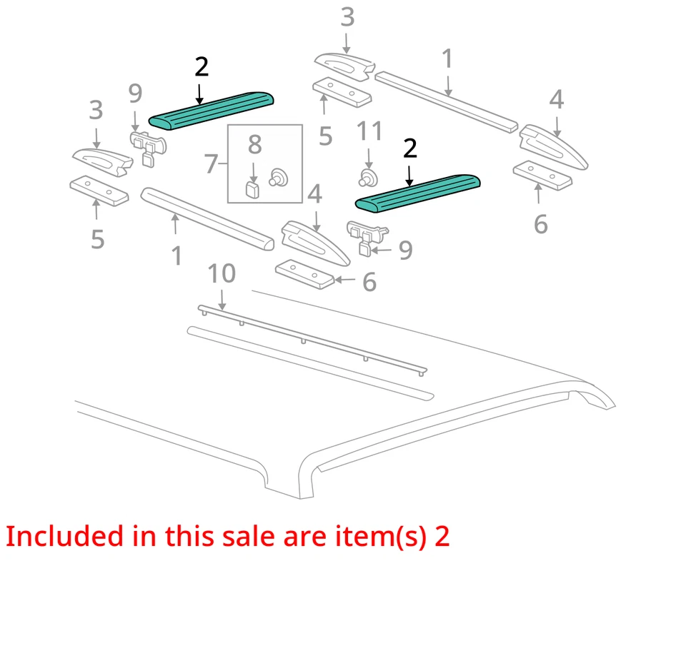 Chevrolet Oldsmobile Blazer Bravada Rail ASM LUGG CARR CR 15091026 2002-2005 NUEVO Foto 2 de 3