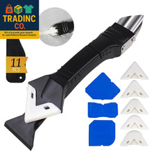 11Pcs Silicone Caulking Tools 3 In1 Grout Removal Tool Stainless Steelhead Grou