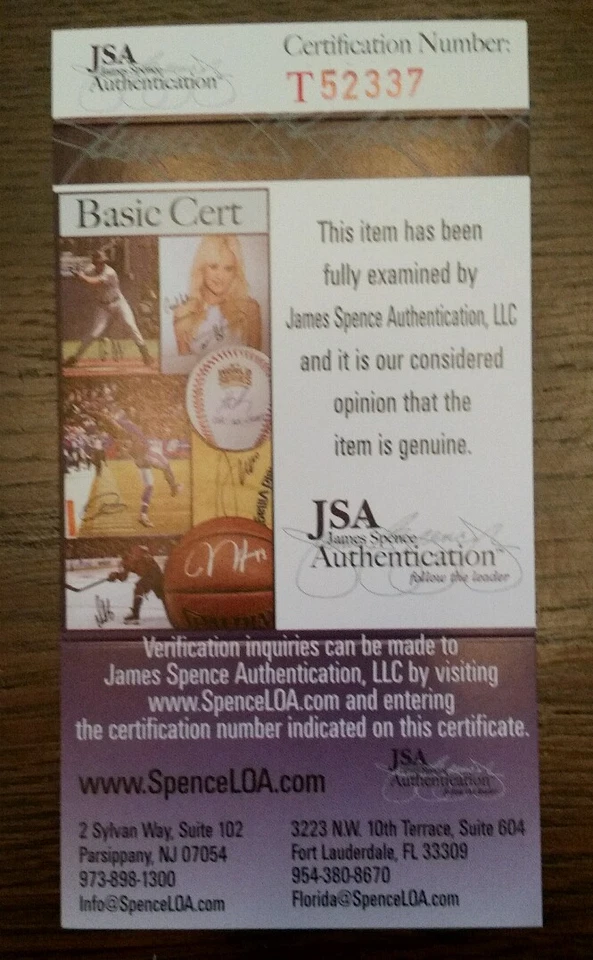 MATT HARVEY Signed BASEBALL JSA Certified NY METS Autograph - Image 4 of 4