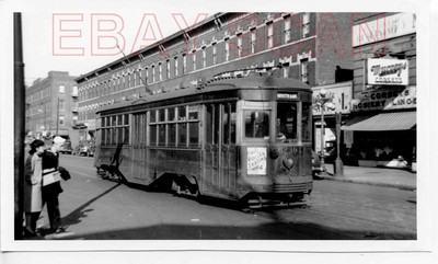 8AA251 RP 1951 B&Q BROOKLYN & QUEENS TRANSIT RAILWAY CAR #8239